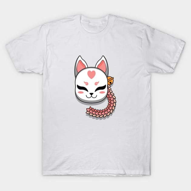 Japanese kitsune mask T-Shirt by Starkey Store